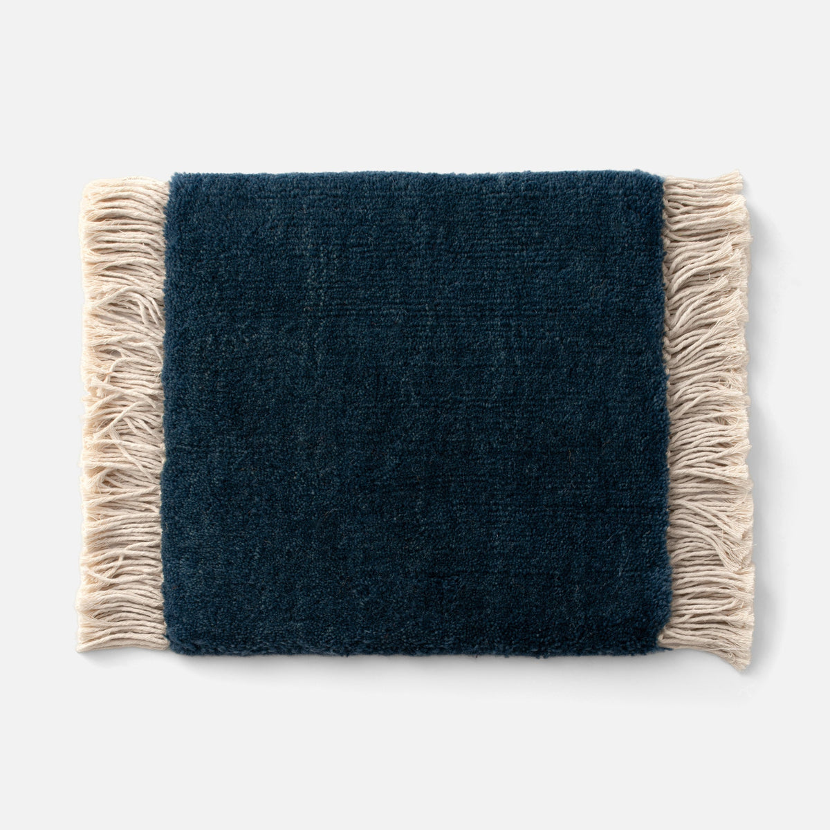 Indigo wool Mesa rug swatch