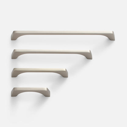 Front view of Truss Pull showcasing refined exterior angles and smooth curved profile on white background