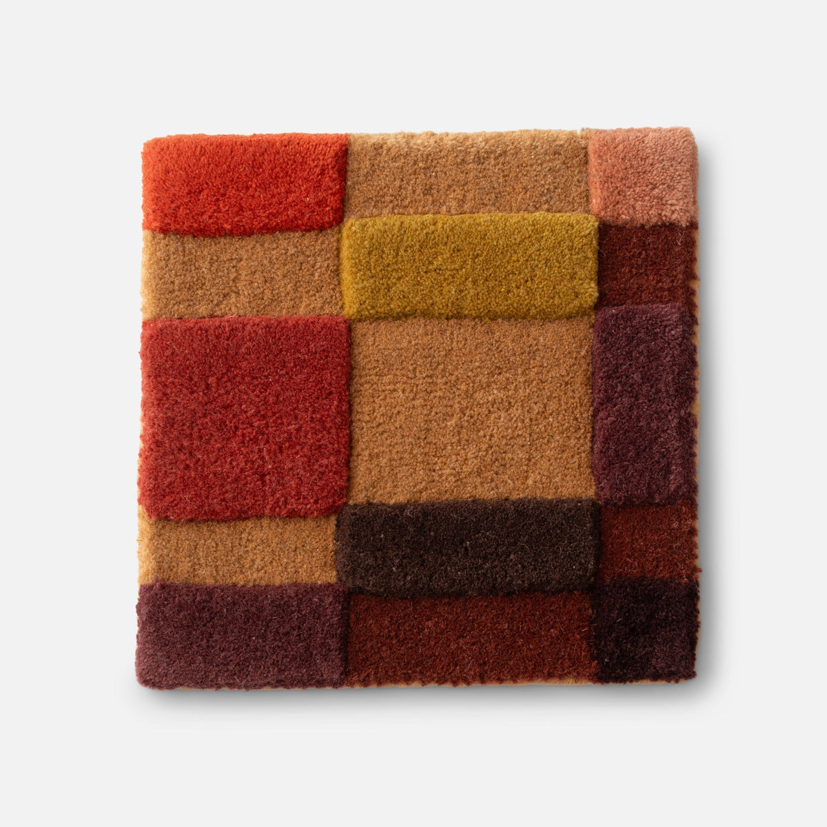 Campus Tawny wool patchwork swatch