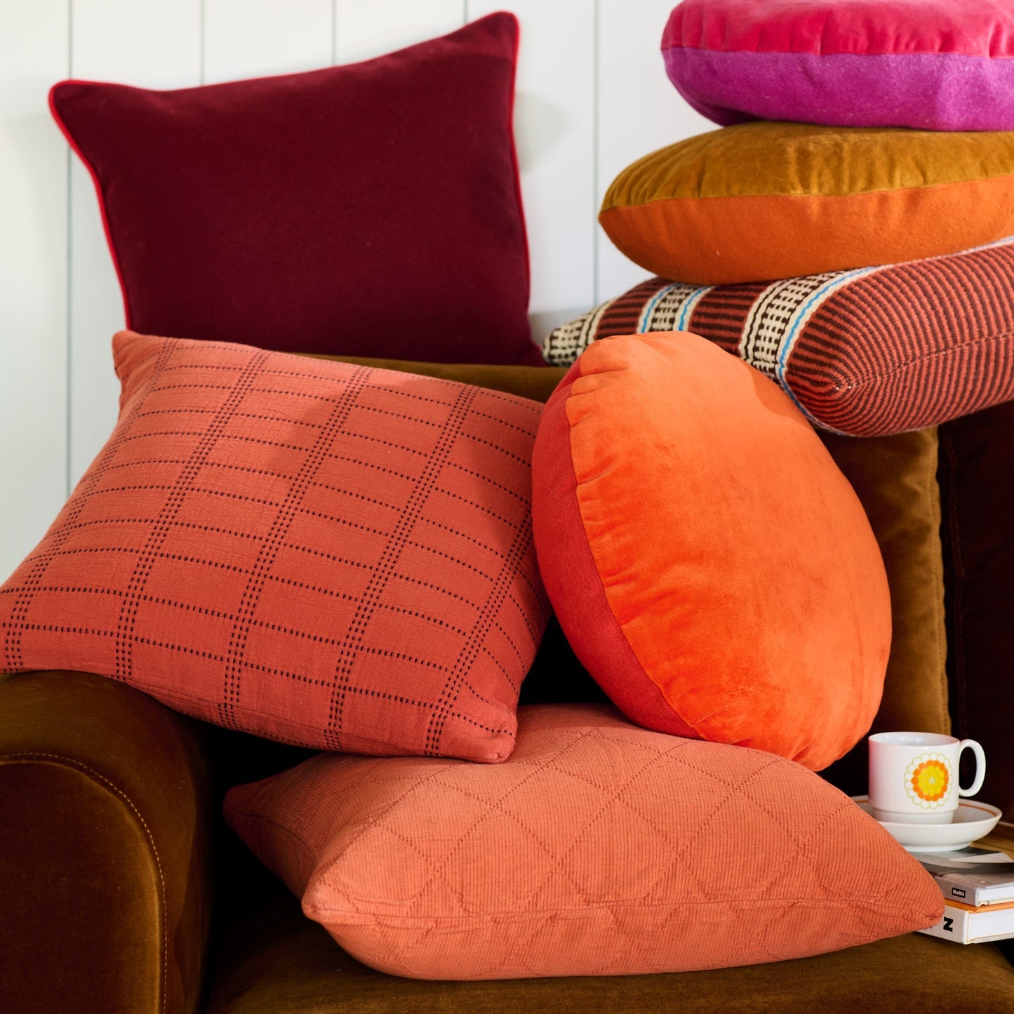 Velvet Piped Pillow