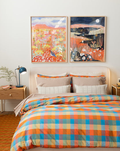 Grid Stitch Pillow Cover