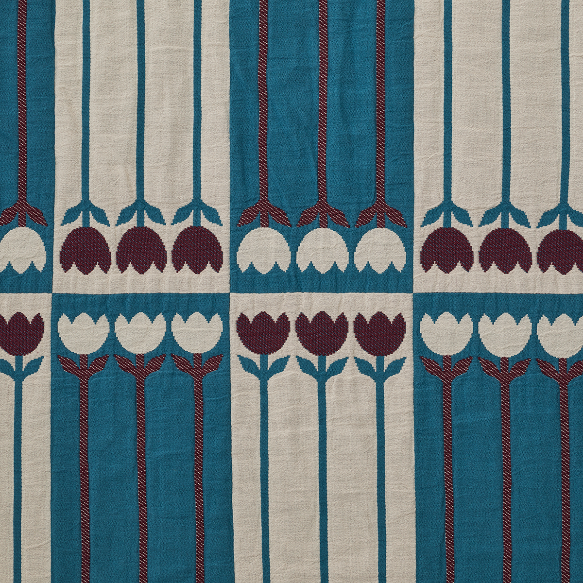 Pool floral stripe pattern swatch