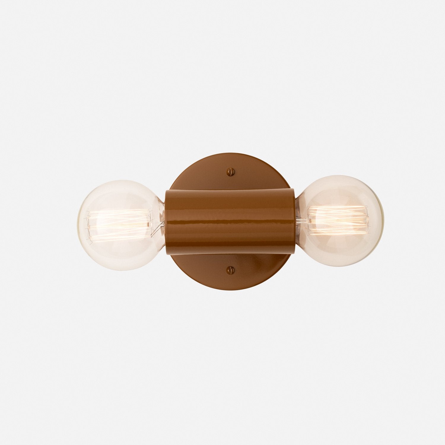 Cylinder Double Sconce::butterscotch::hover